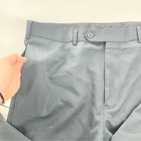 Brooks Brothers Madison Fit Navy Blue Flat Front Wool Trouser Size 36 x 28 - Picture 12 of 14